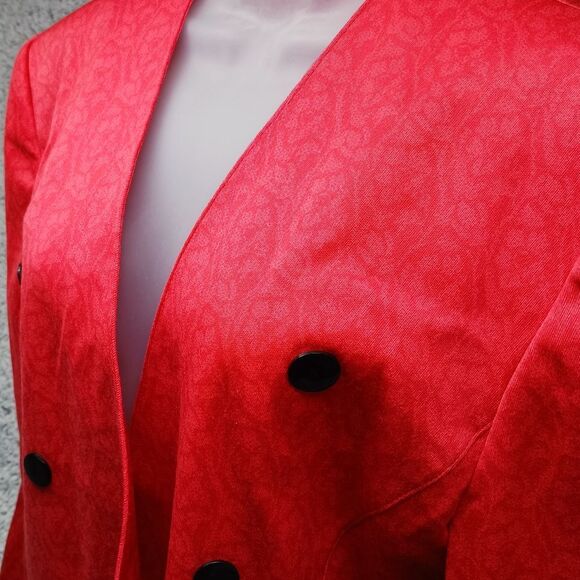 Escada by Margaretha Ley Vintage W. Germany Womans 40 Red Blazer. Vintage....... - Picture 2 of 13